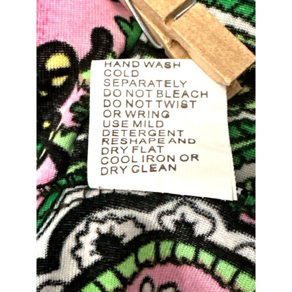 Ace Fashion Boho Paisley Bright Pink Print Sundress Sleeveless Smocked Size XXL - Picture 11 of 13